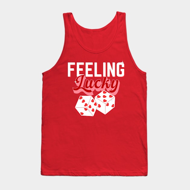 Feeling Lucky Retro Valentines Tank Top by jackofdreams22